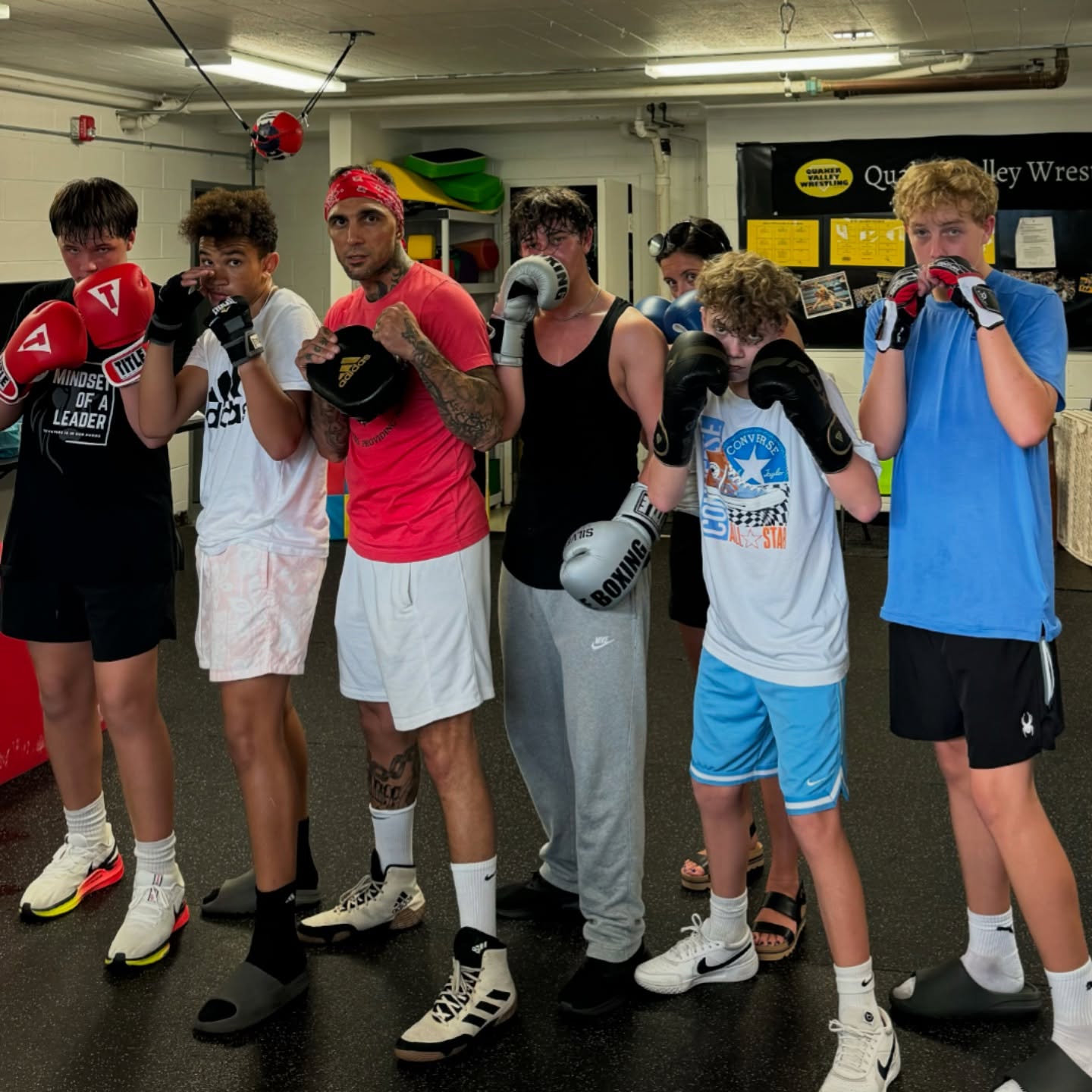 Youth boxing team