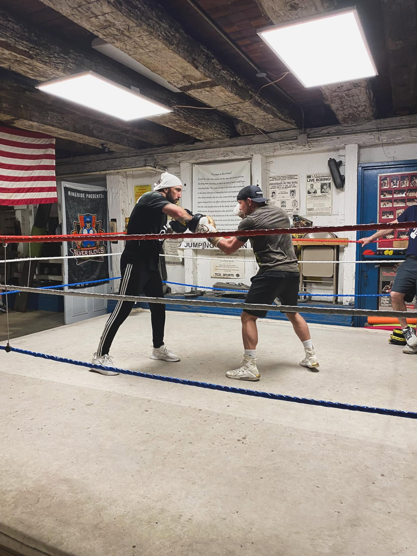 Sparring in the ring